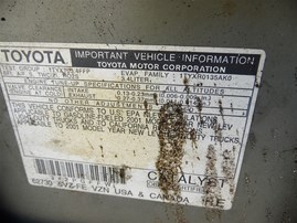 2001 TOYOTA 4RUNNER SR5 SILVER 3.4 AT 4WD Z21490